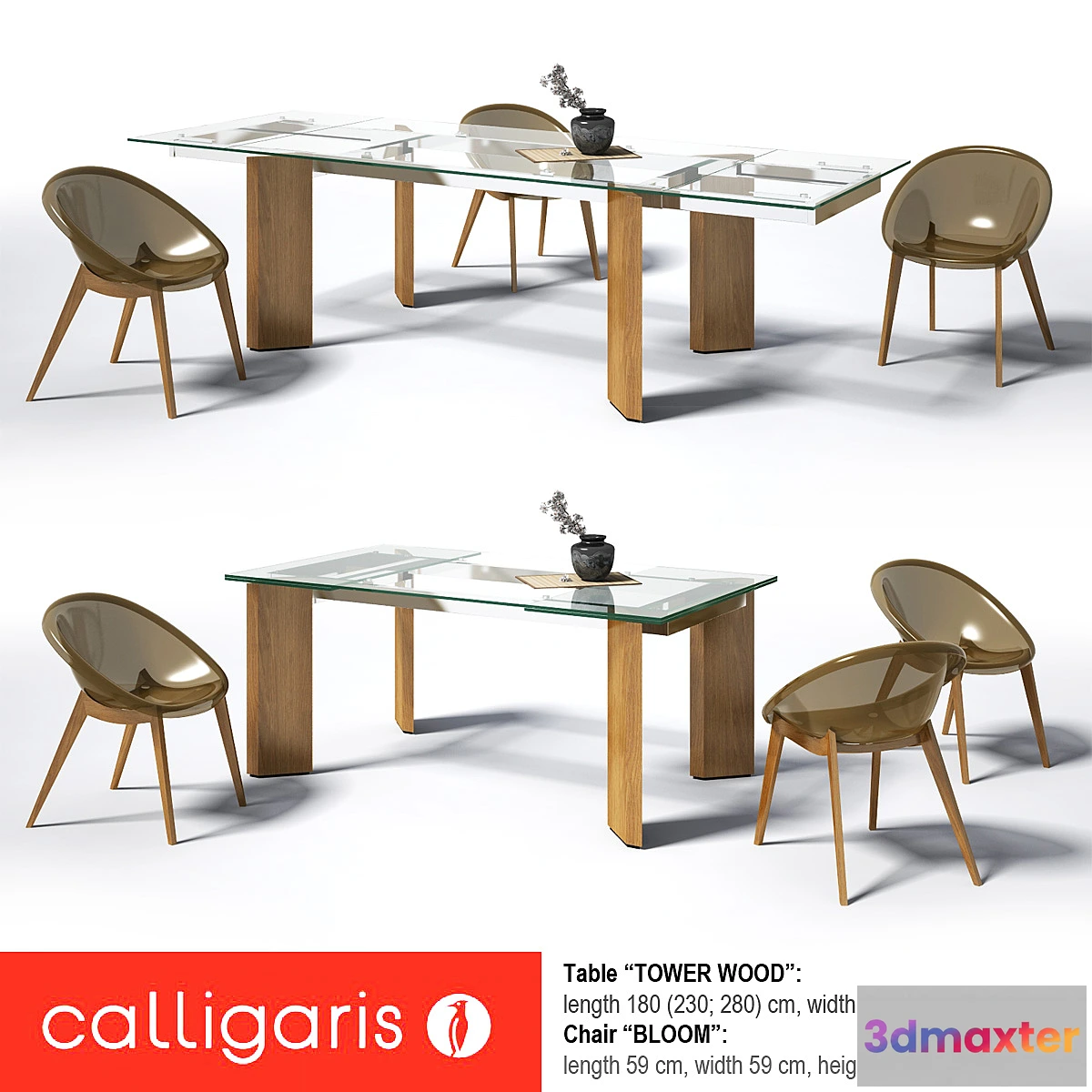 584828 - Calligaris Tower Wood Bloom