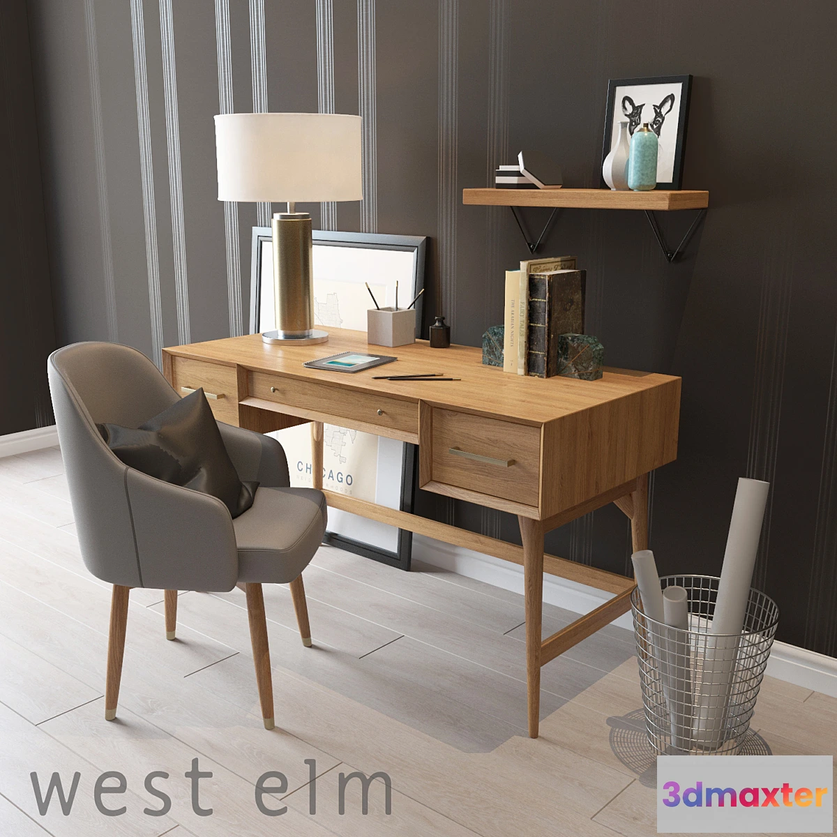 585042 - West Elm Mid-Century Desk