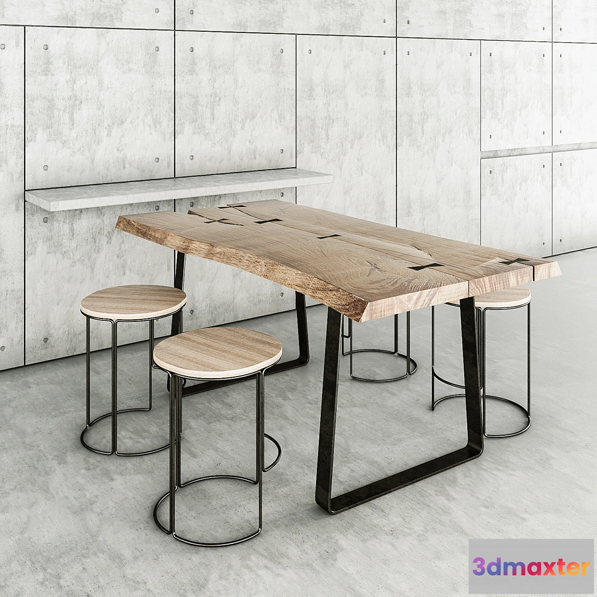 585072 - Concrete & wood