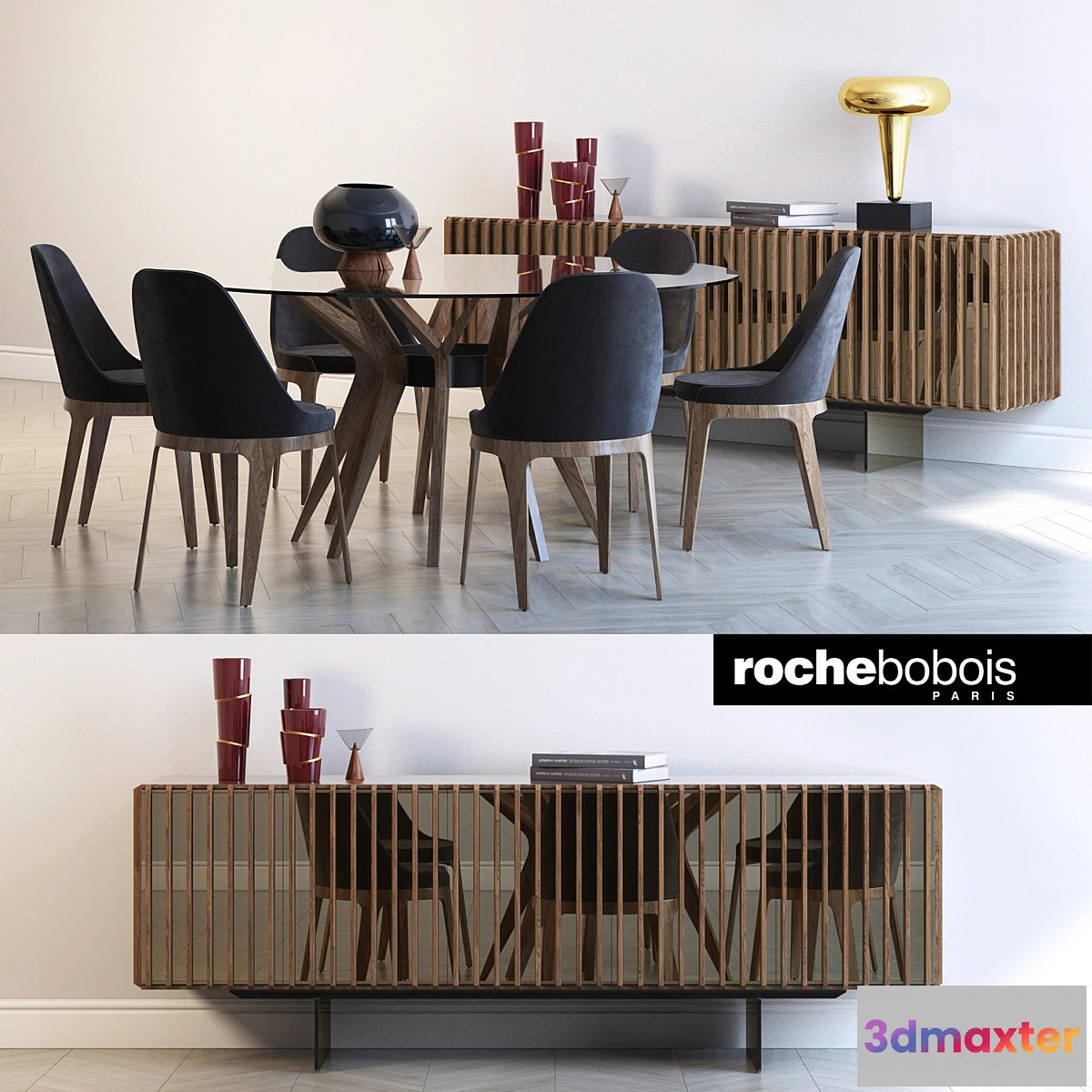 585150 - Roche bobois ASTER TOURNICOTI PALIS SIDEBOARD AIRE SUSPENSION