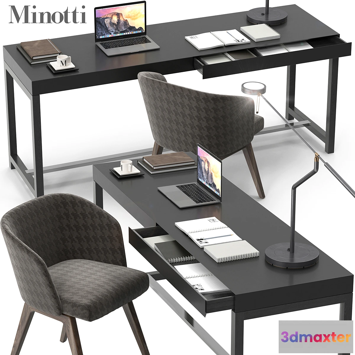 585218 - Minotti Fulton desk set