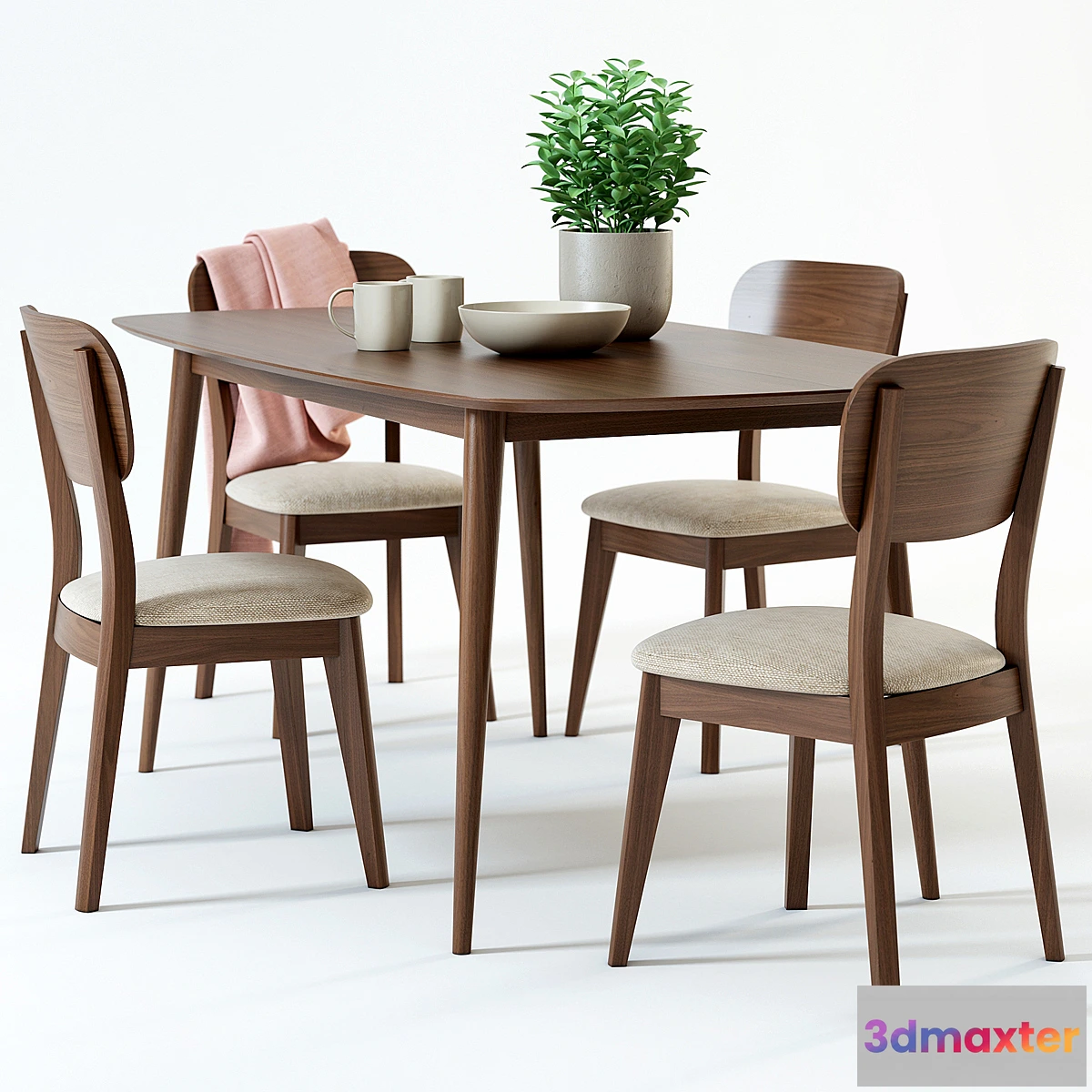 585232 - Scandinavian Designs Juneau Dining Table & Juneau Dining Chair