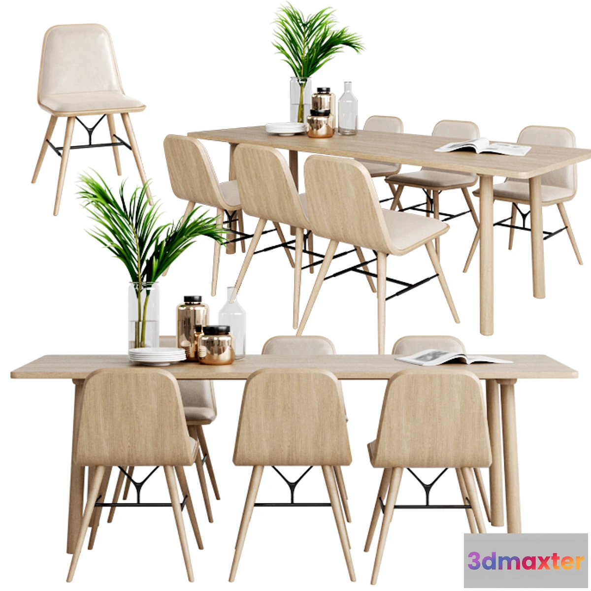 585394 - Fredericia Spine Chair & table Taro