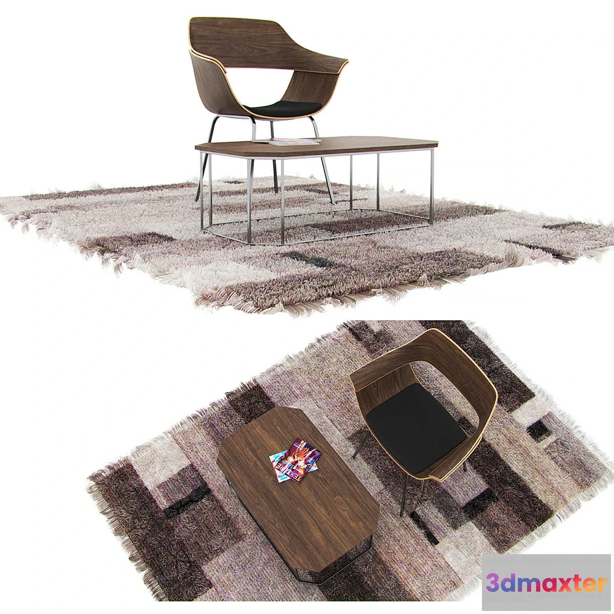 598713 - Chair + Table + Carpet