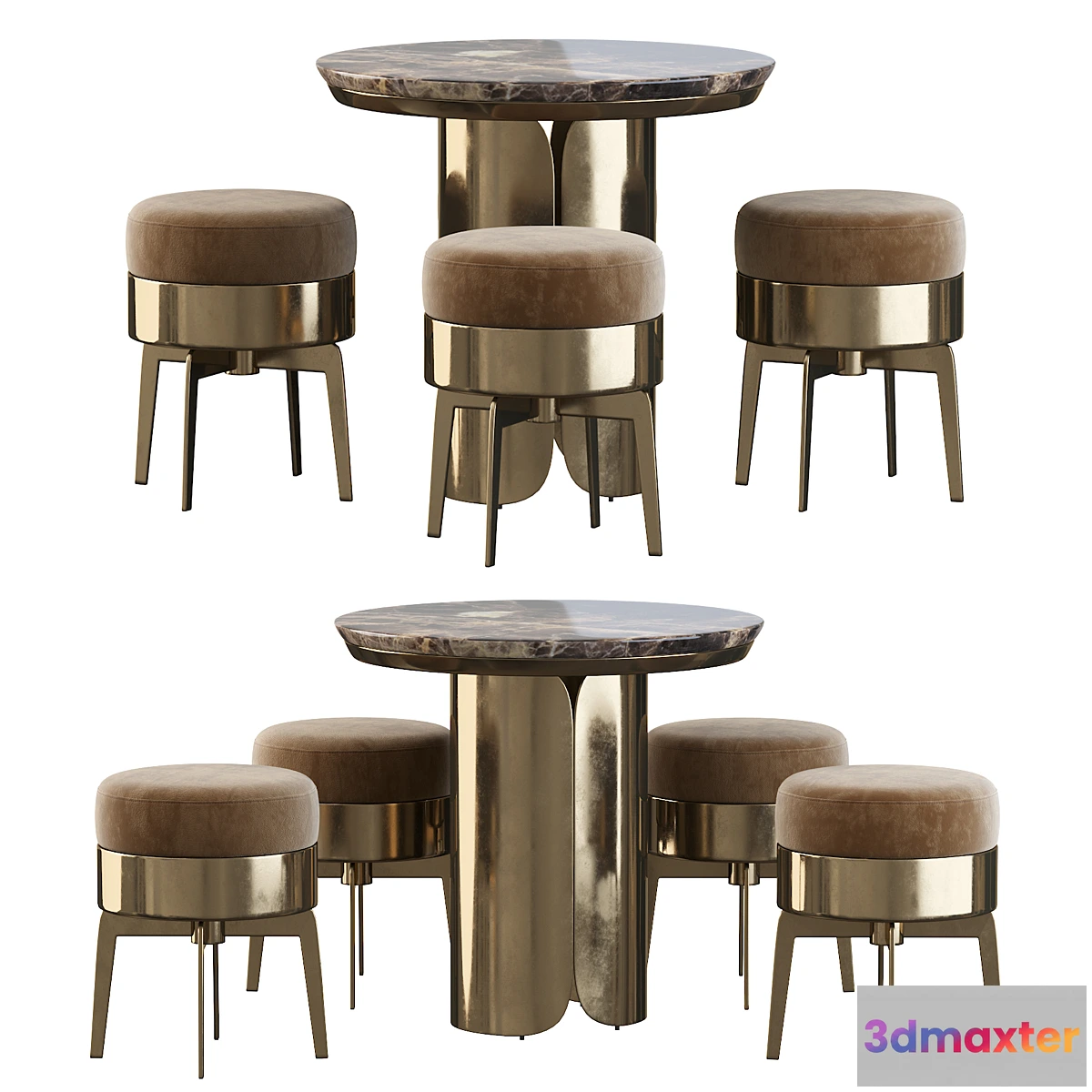 611885 - Gabriel Coffe Table and Feel Good Pouf