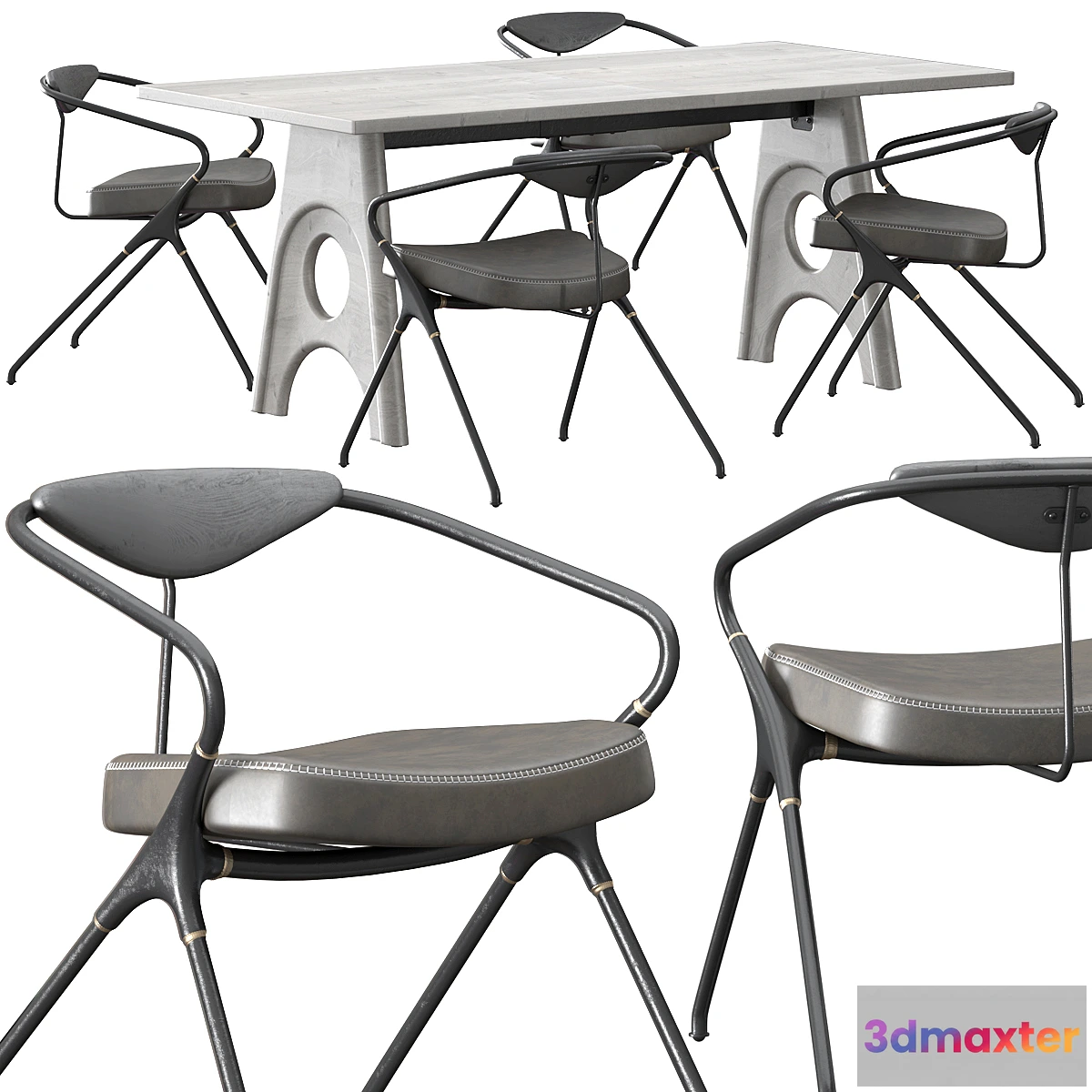 611907 - District Eight - Akron Dining Chair set