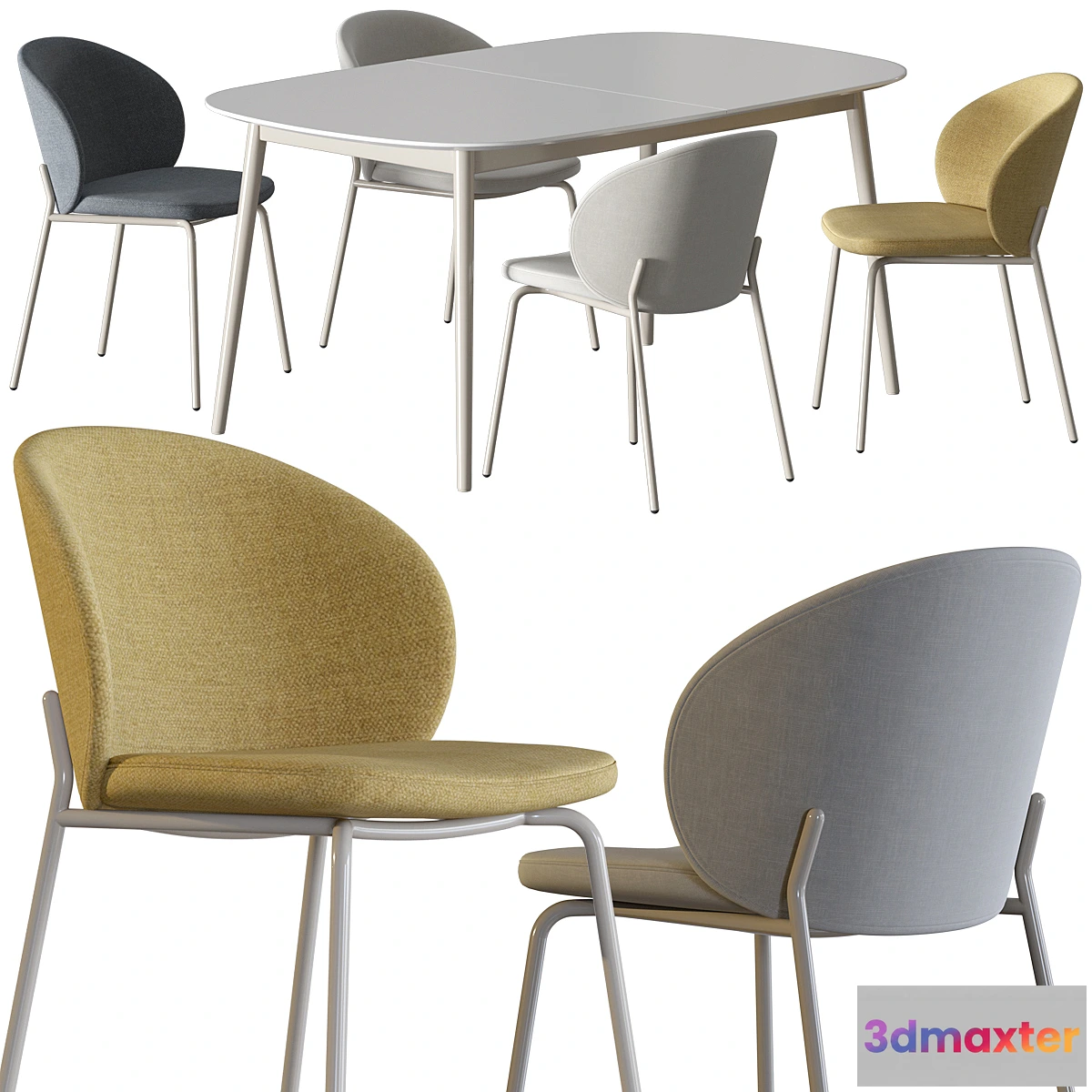 611939 - Boconcept-Princeton dining chair set