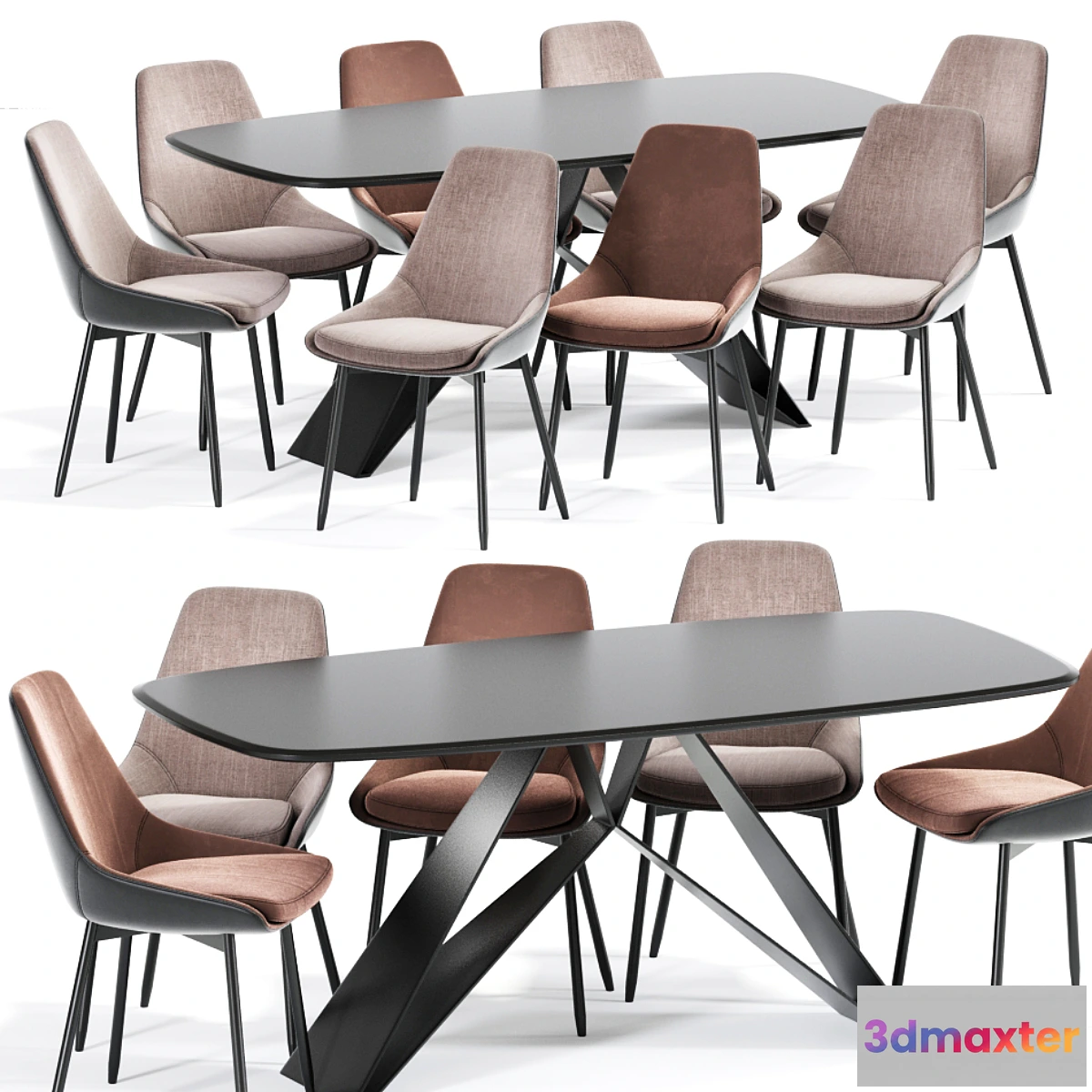 611951 - Kendall Upholstered Dining Chair Table - No.2