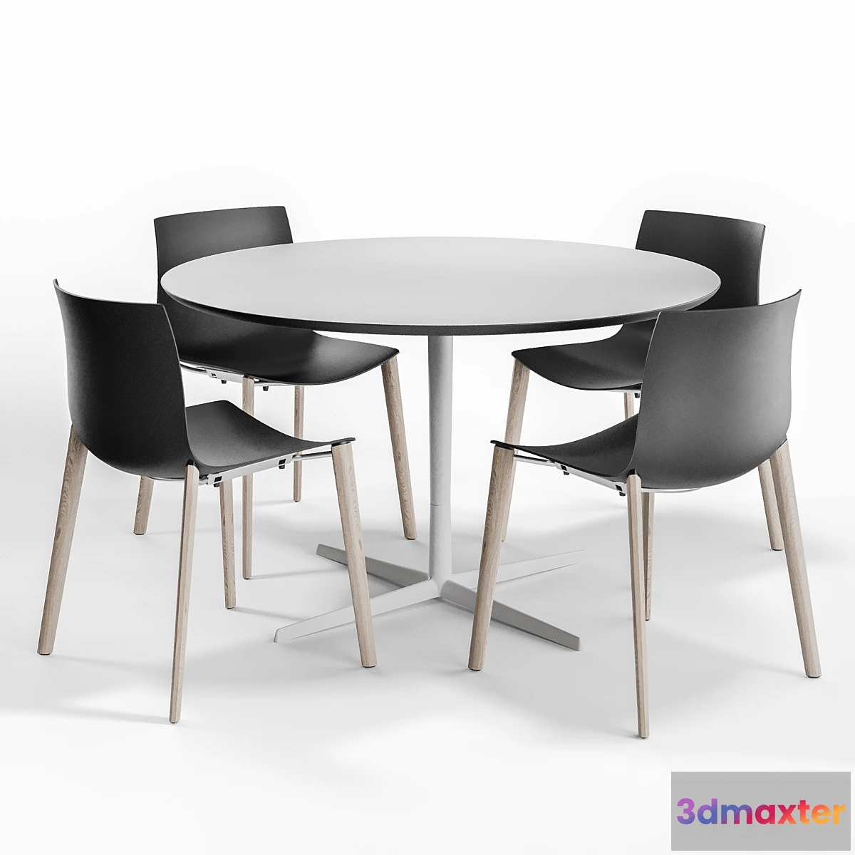 612003 - Arper CATIFA 46 WOOD LEGS and EOLO Table