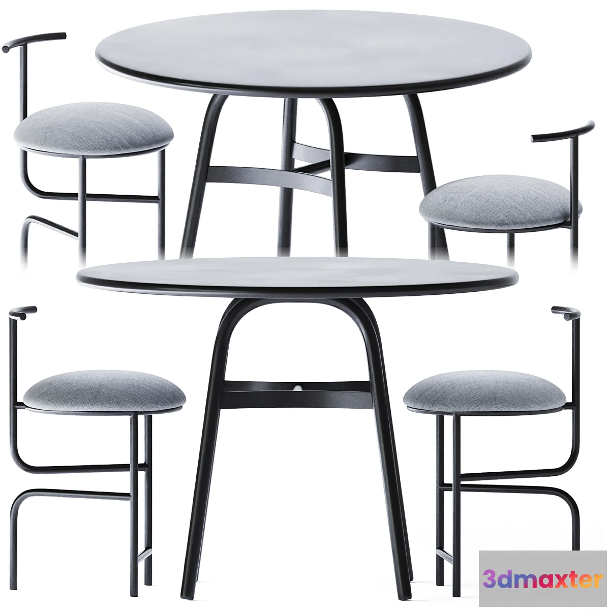 612037 - Ming Aluminum Dining Table by Stellar Works