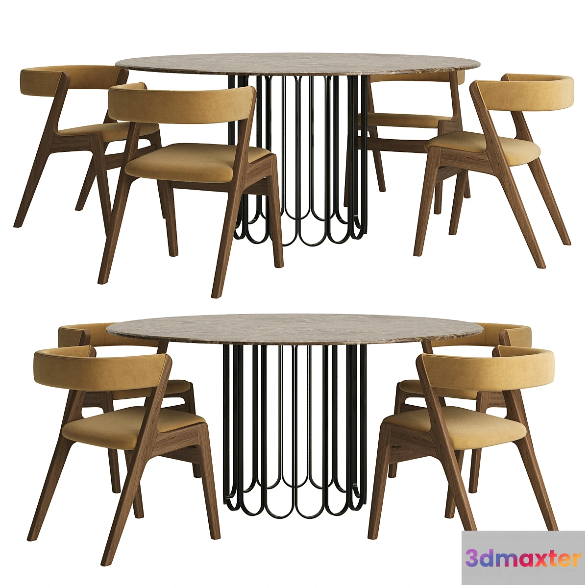 612051 - Table CHERYL + chairs MONACO by LASKASAS