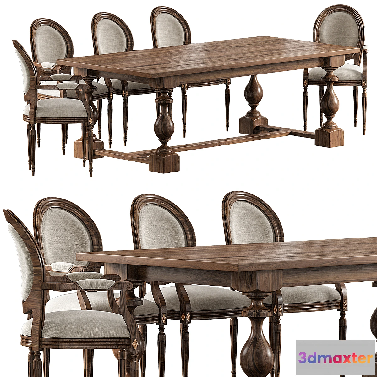 612079 - Monastery Rectangular Dining Table Restoration Hardware