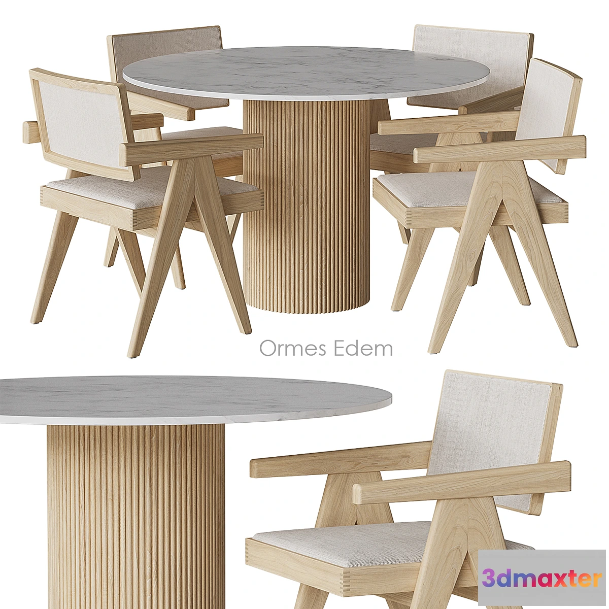 612209 - Ormes Edem Table and chairs by Cosmo