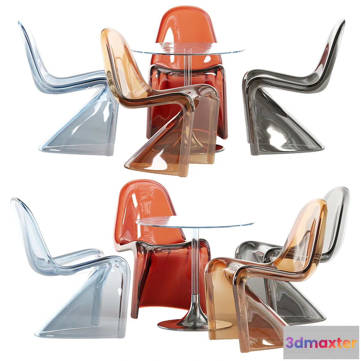 612219 - glass dining set