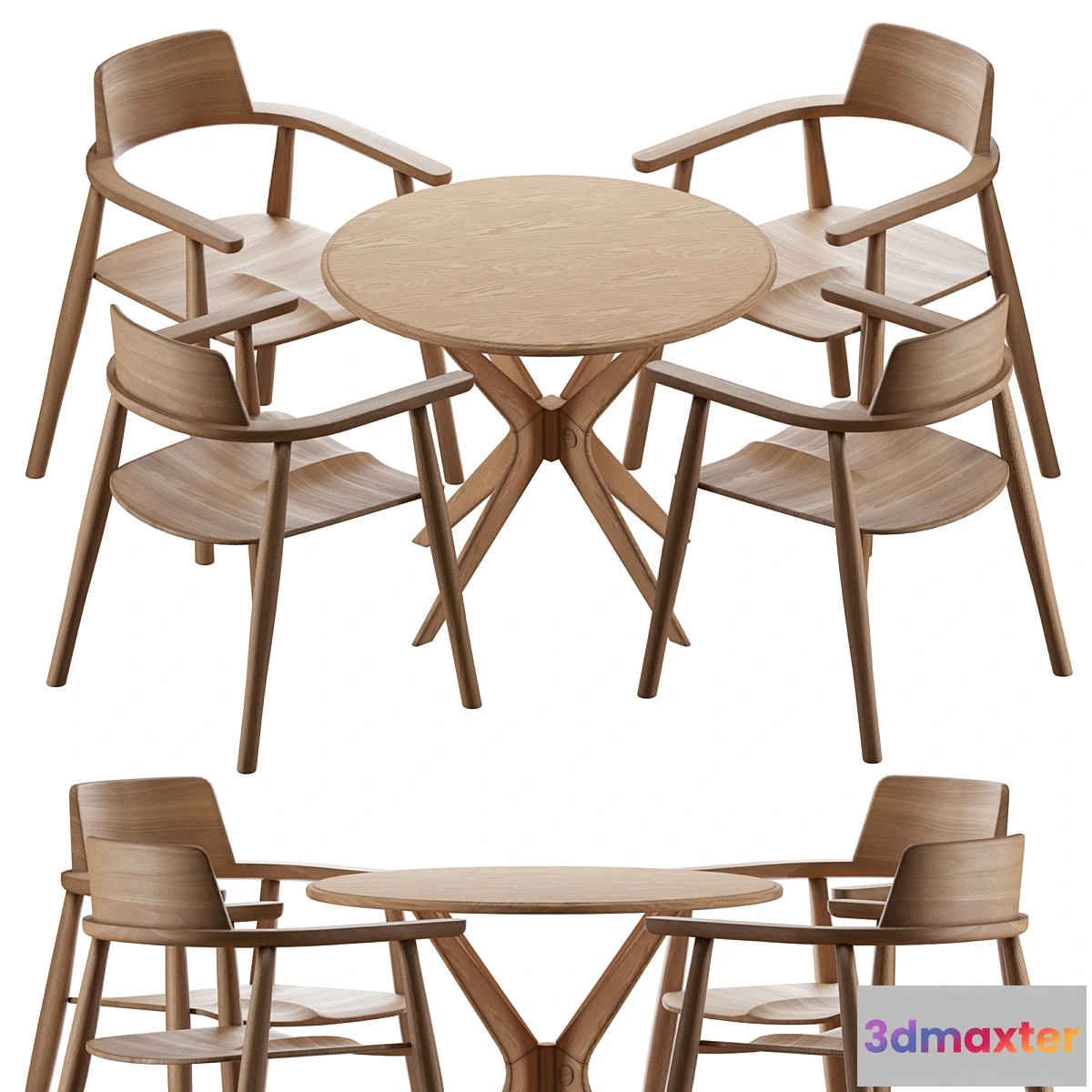 612291 - Table Alden with chairs Samurai