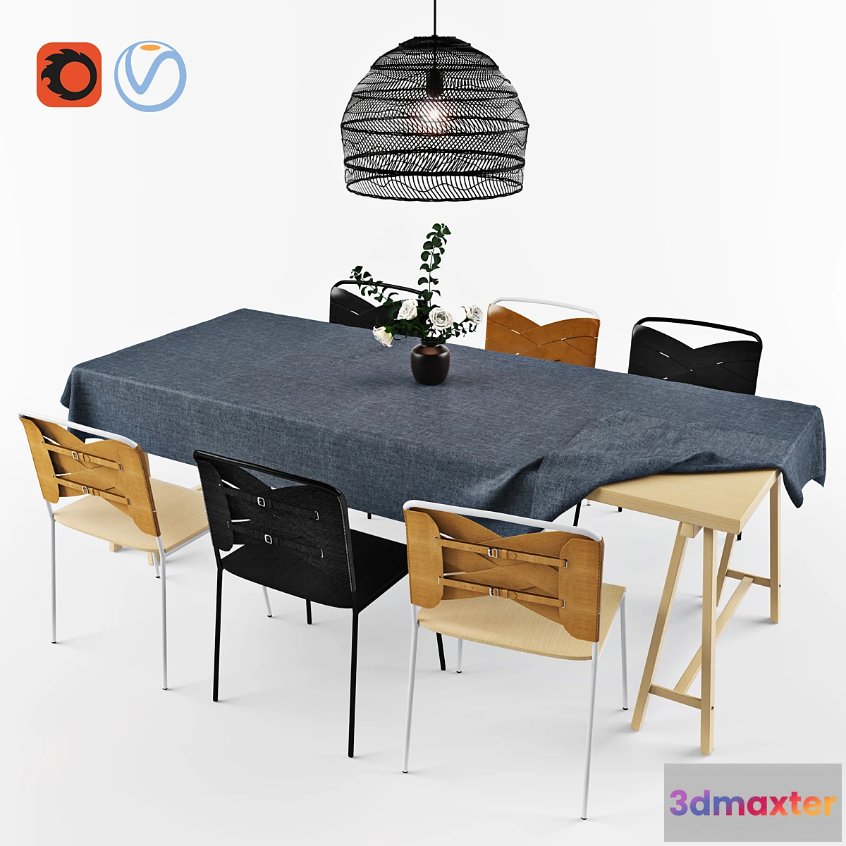 612535 - Dining Set - Torso Chair