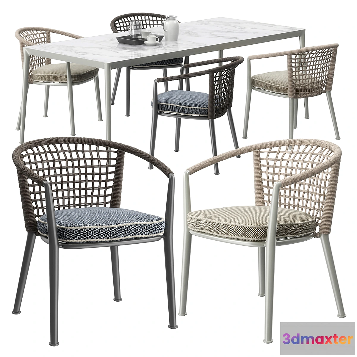 612555 - B & B Italia Outdoor ERICA ’19 chairs set