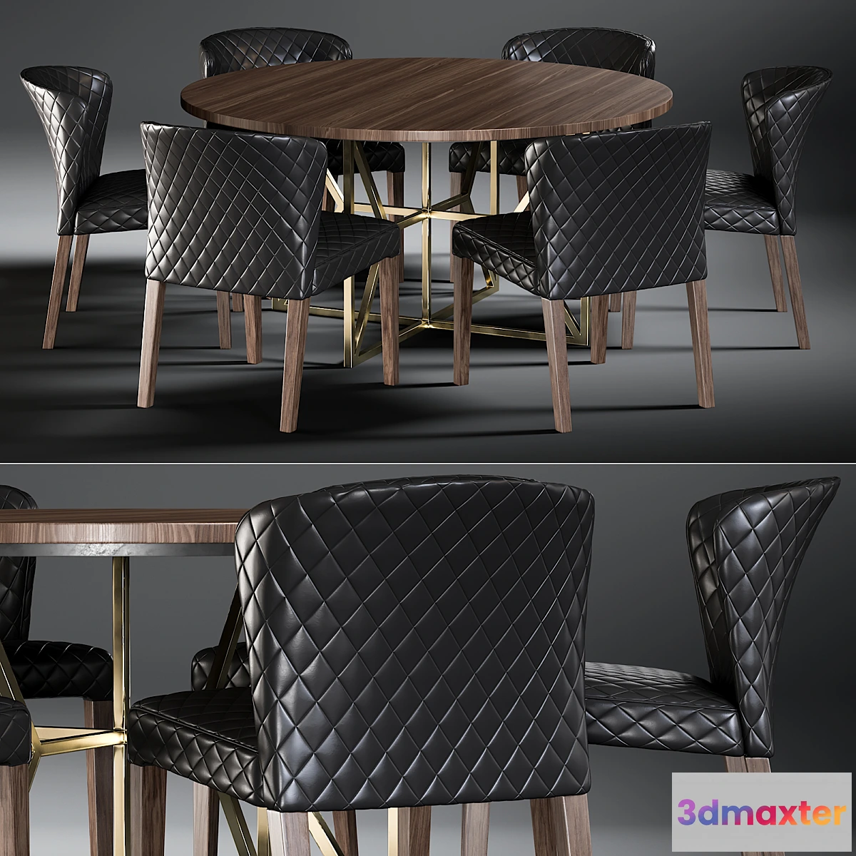 612571 - Dining Table Hayes Acacia & Chair Curran