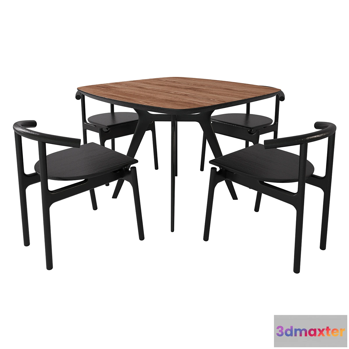 612581 - Lars table Unika Hans Chair