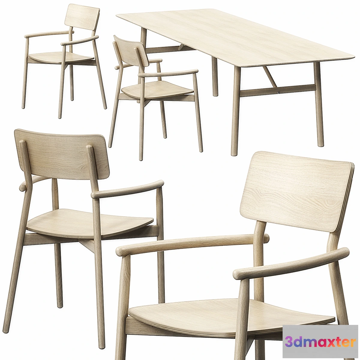 612651 - Hven armchair table 260 model