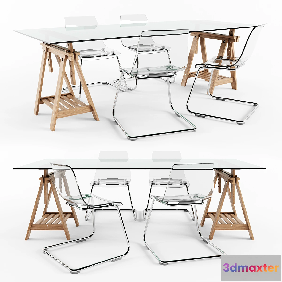 612655 - Ikea Finnvard Table With Tobias Chair