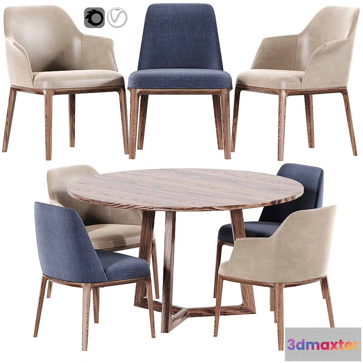 612723 - Poliform Sophie And Grace Dining Set