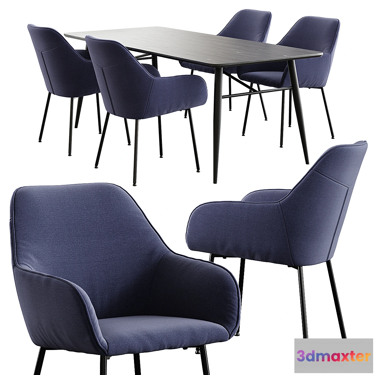 612773 - Jysk _ Hadrup Chair + Radby Table