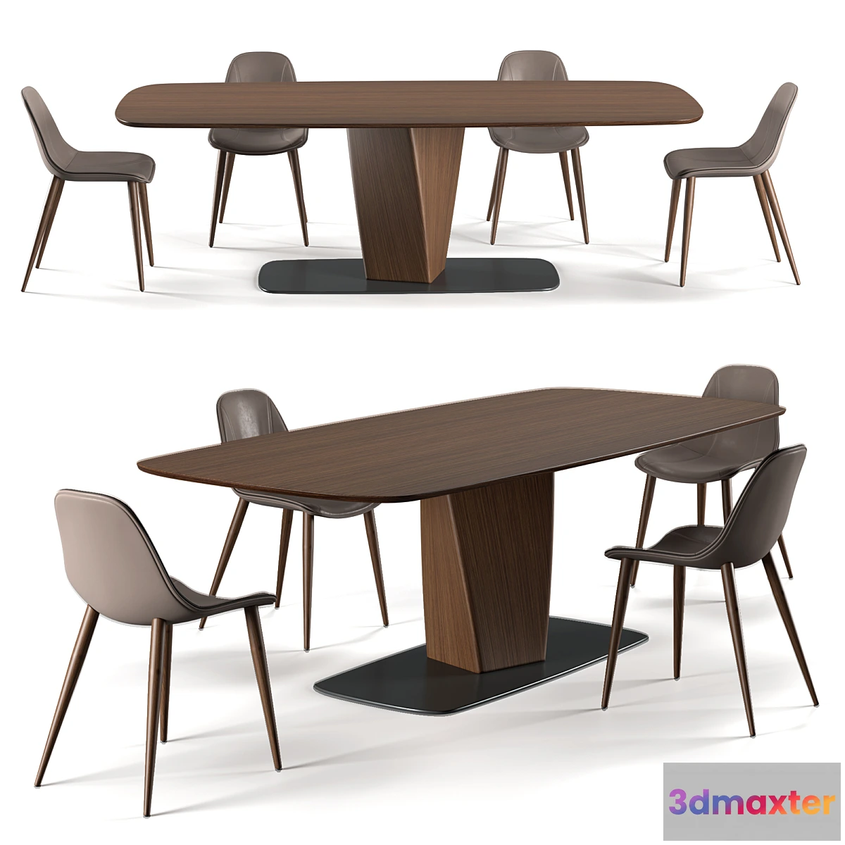 612805 - EmmeBi Clark table & couture chair