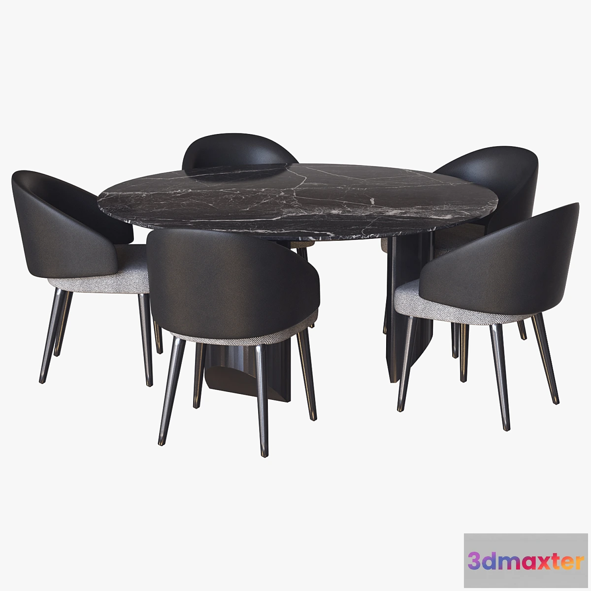 612863 - Lawson Chair and Wedge Table Minotti