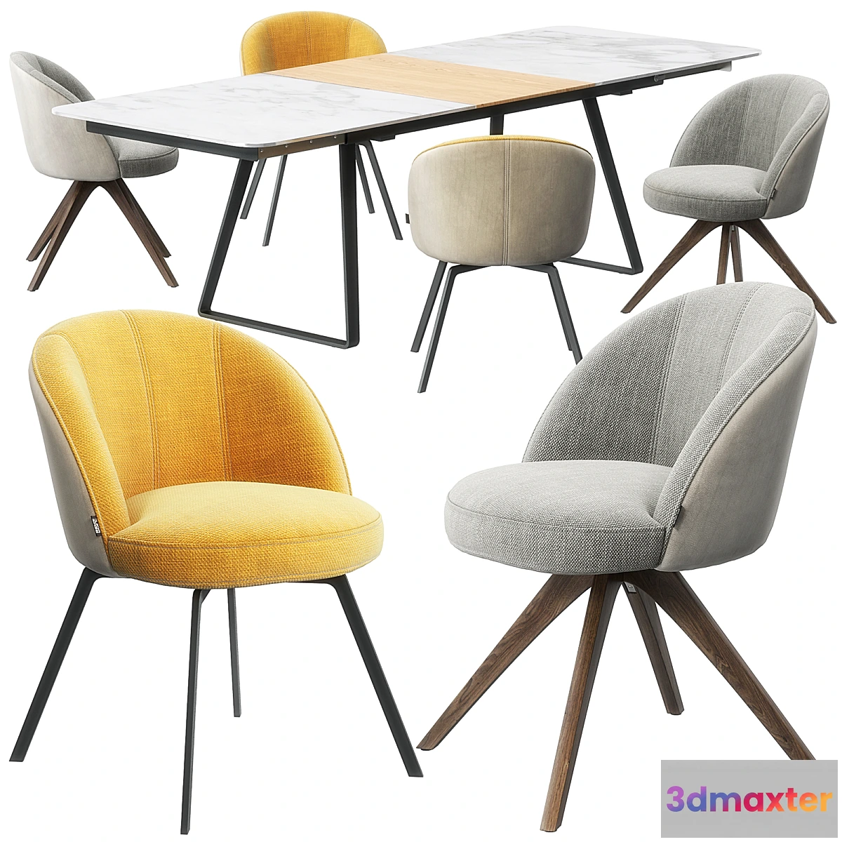 624575 - Rolf Benz 629 chair set - No.2