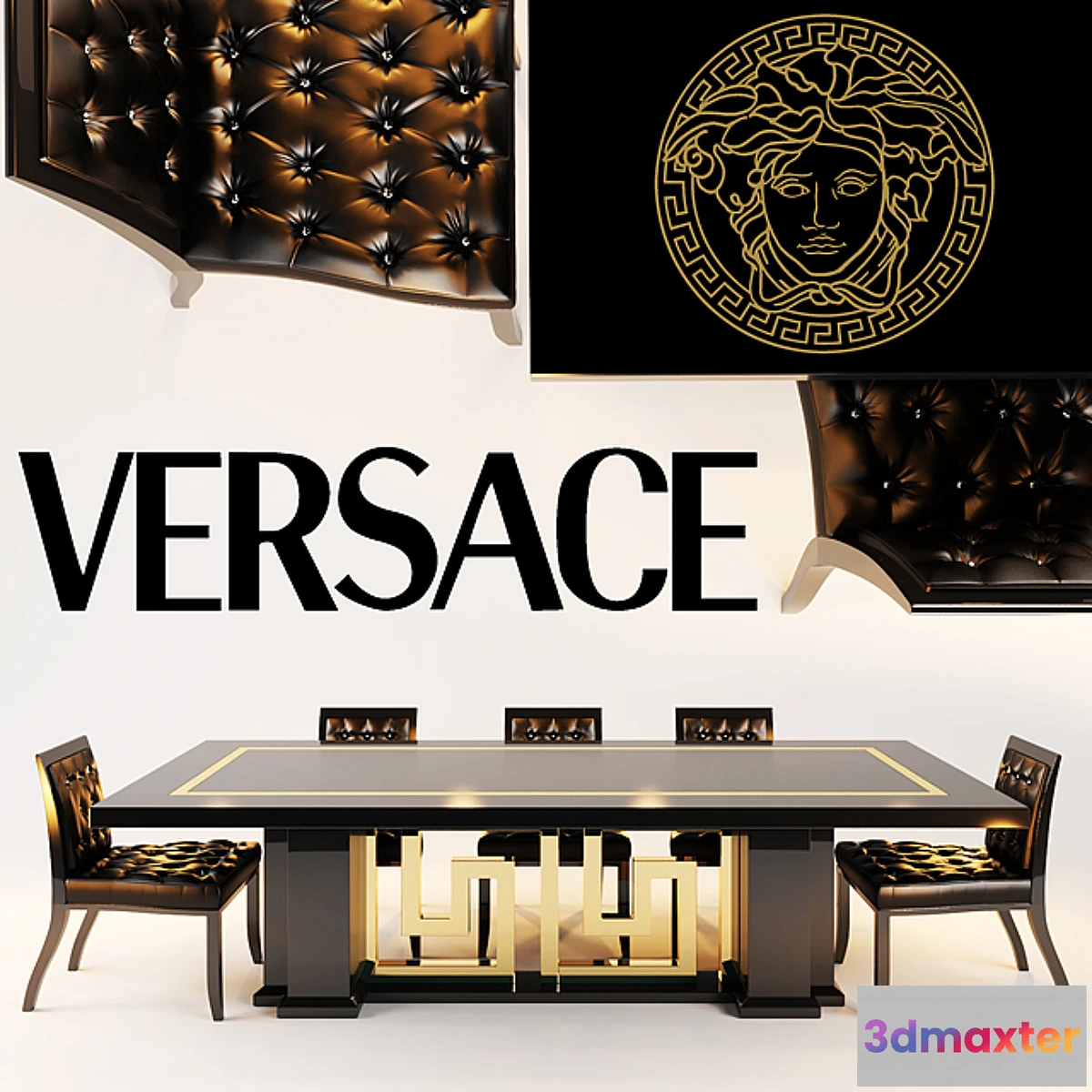 631481 - versace chair SHADOW DINING TABLES CARTESIO