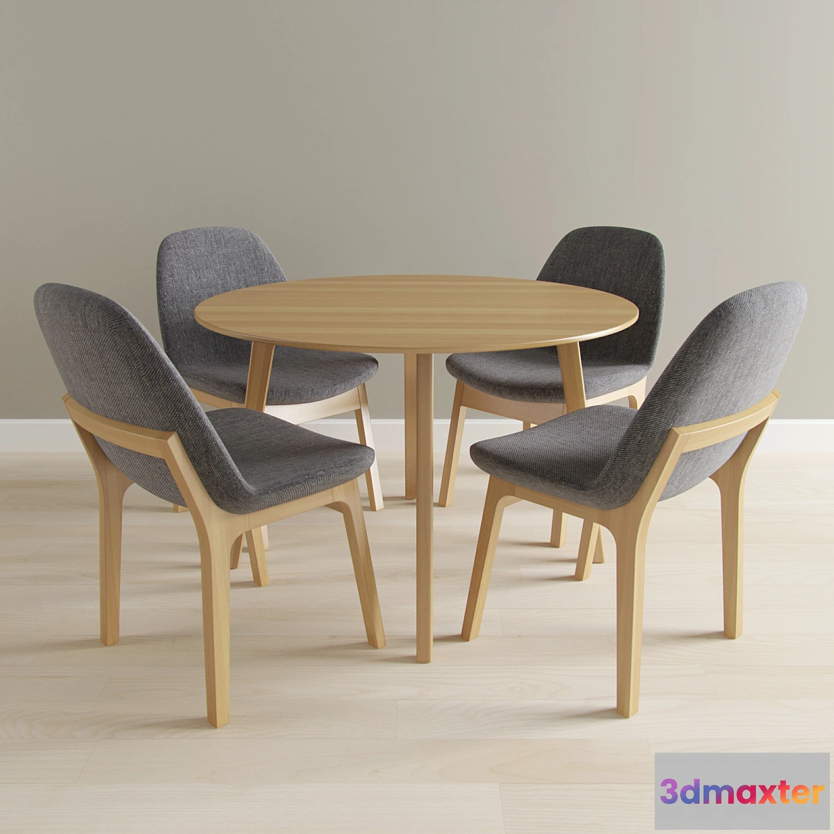 636037 - Modern Dining Table + Eiffel Wood Chair
