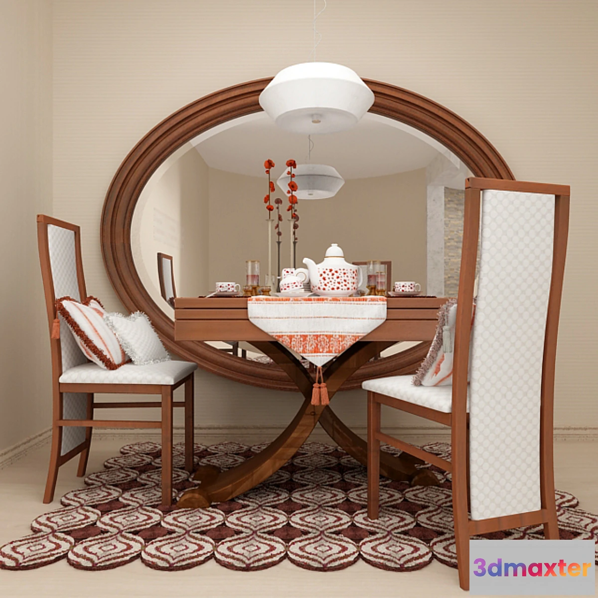 637305 - dining group with serving