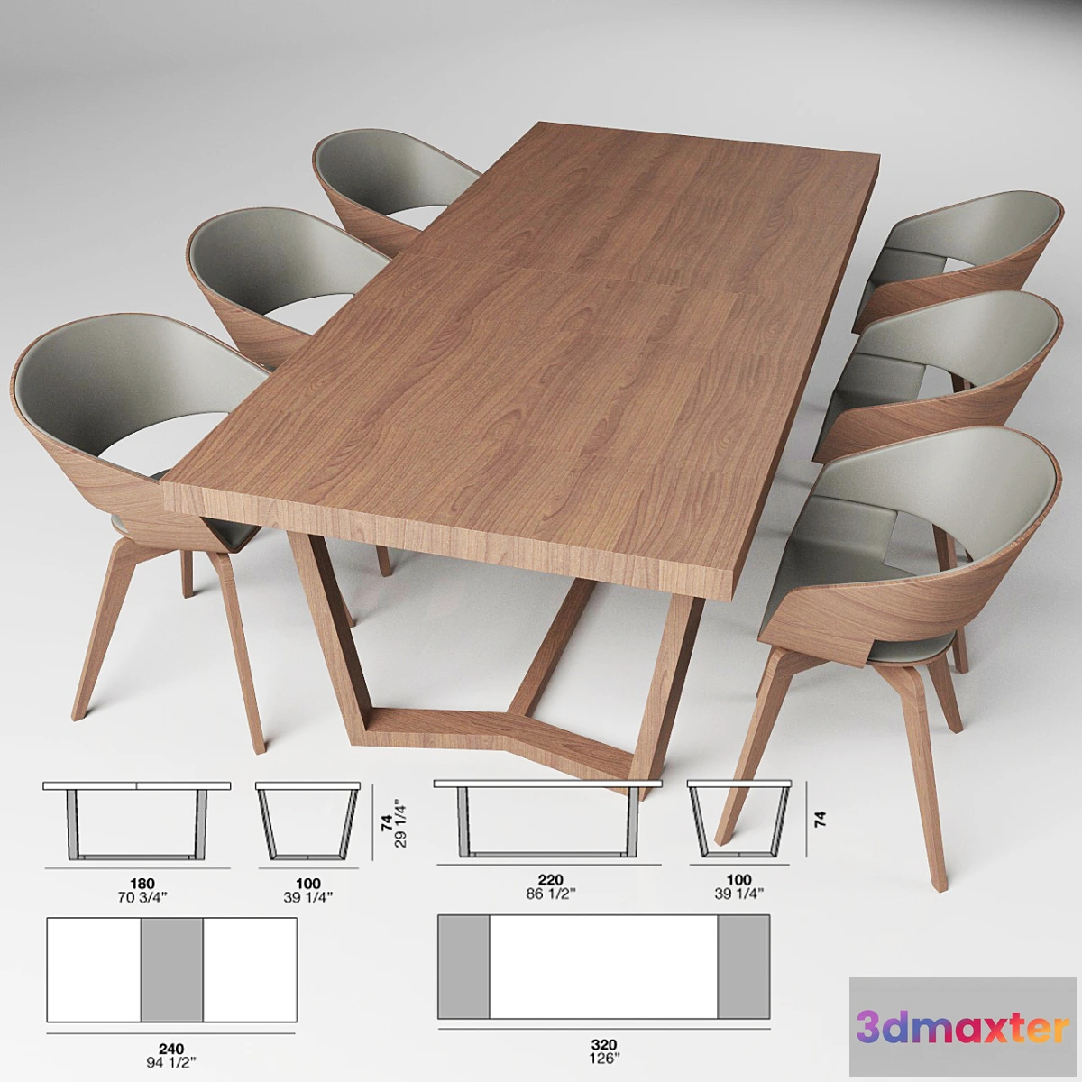 641355 - Table + Chair (Alf -CARTESIO 2.0 + COSTANZA)