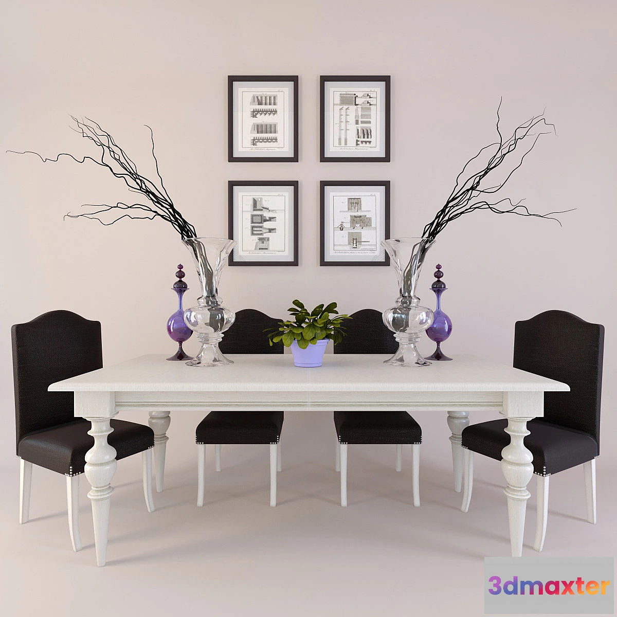 642667 - Table and chairs Veranda with décor