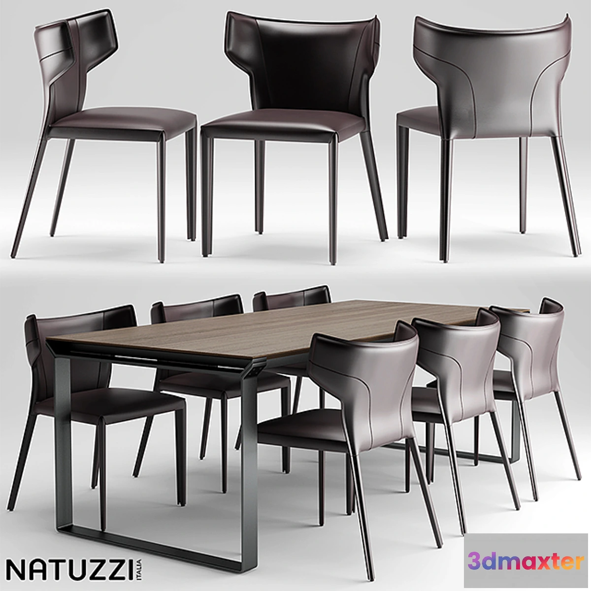 645309 - Table and chairs natuzzi Pi Greco Omega - No.2