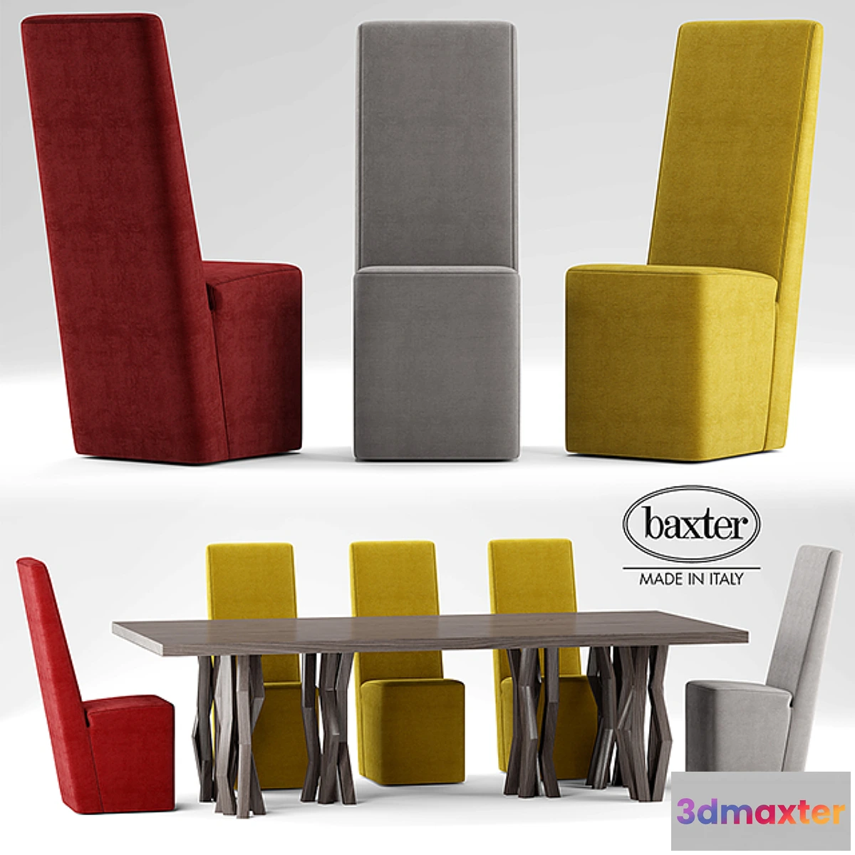 649381 - Table and chairs Baxter GRAZ