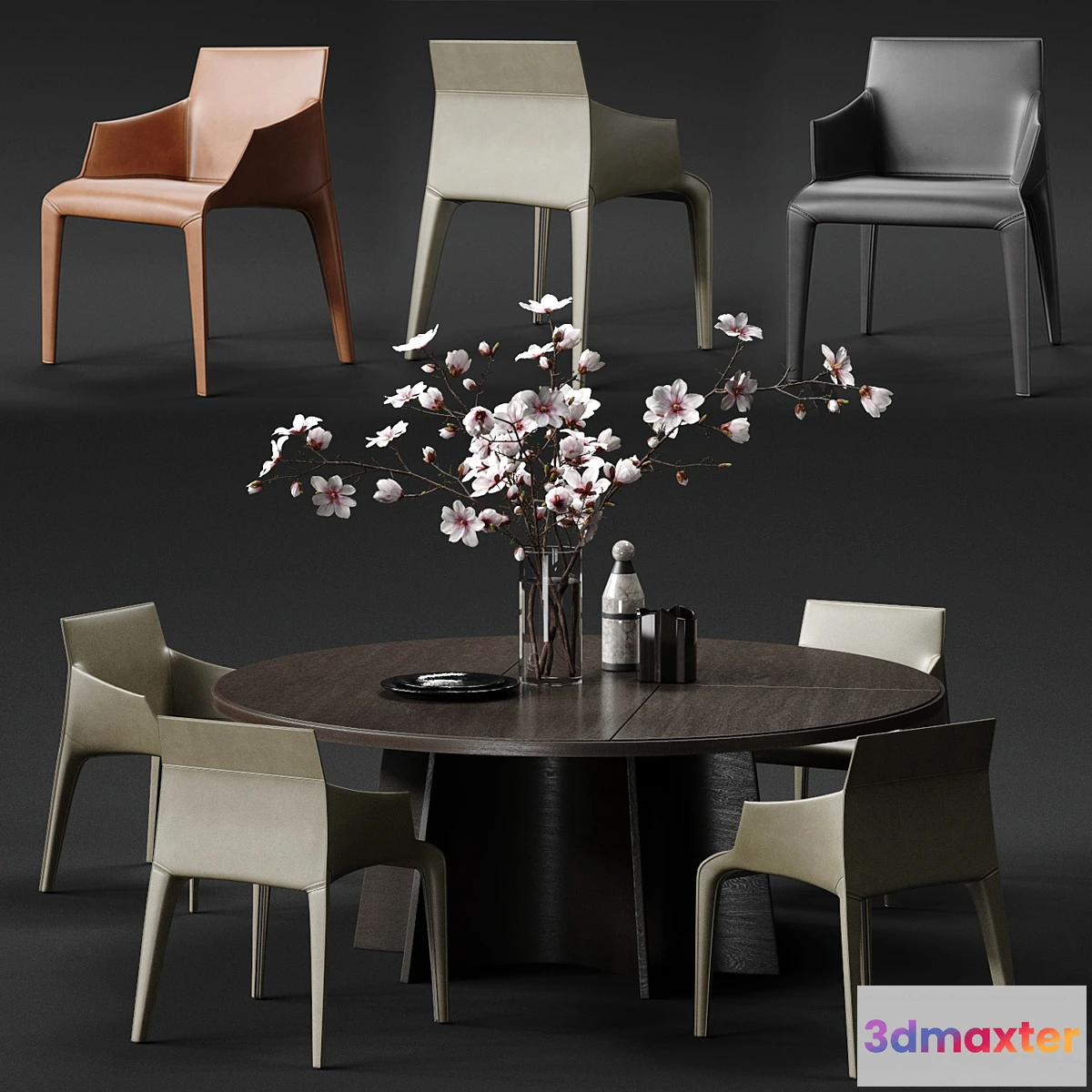 653215 - POLIFORM SEATTLE Armchair & KENSINGTON Table