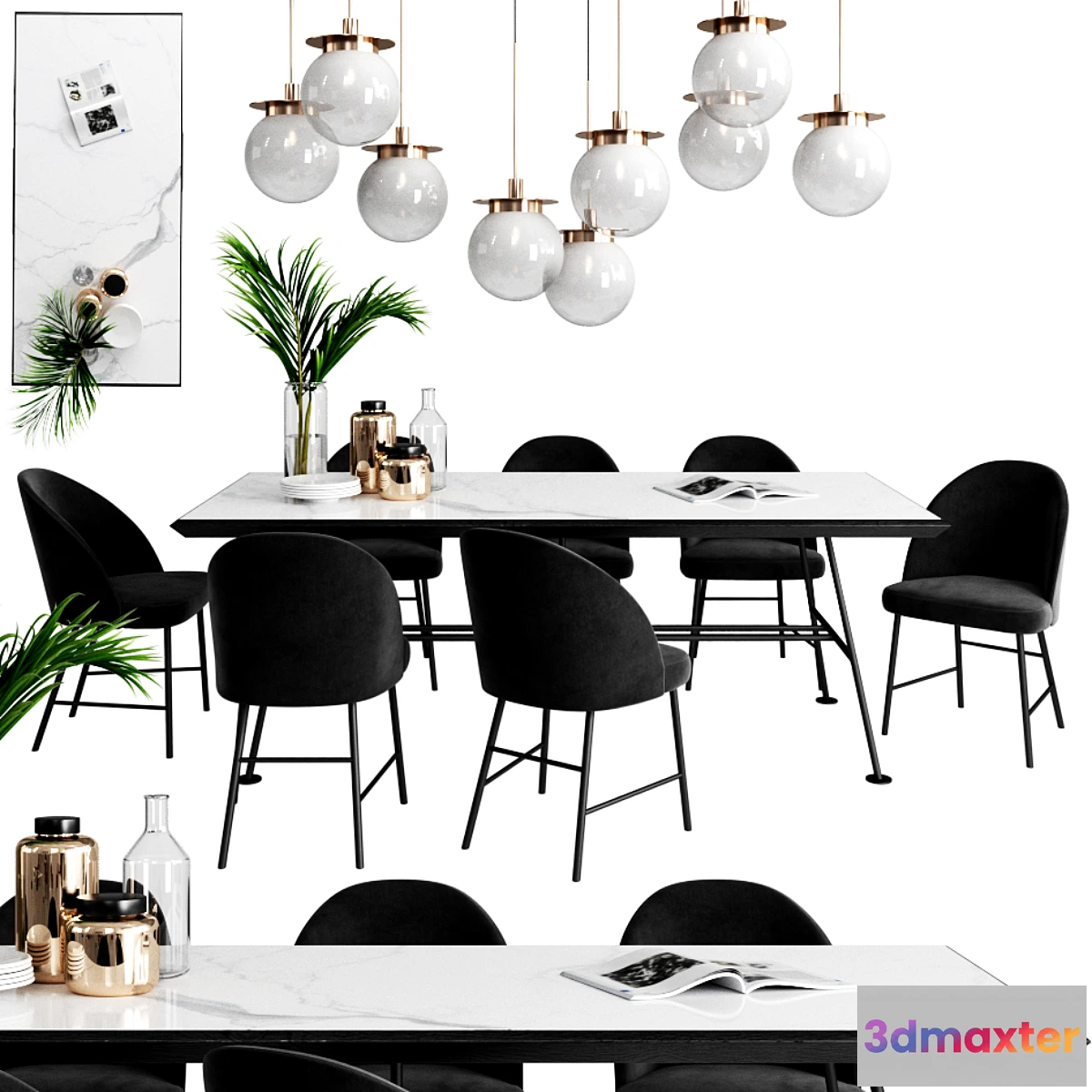 653219 - Giopagani Chair Avec Moi & Table Absinthe