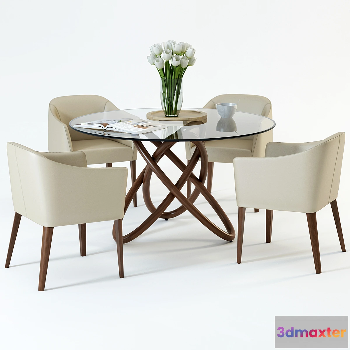 653263 - Scandinavian Designs Oleander Dining Table & Lank chair