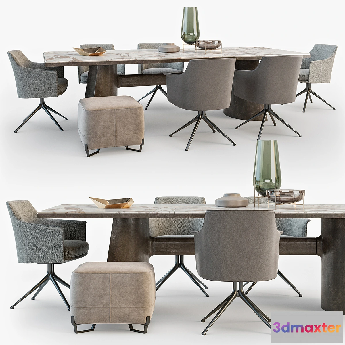 654537 - Poliform Kensington table Stanford chair set_01