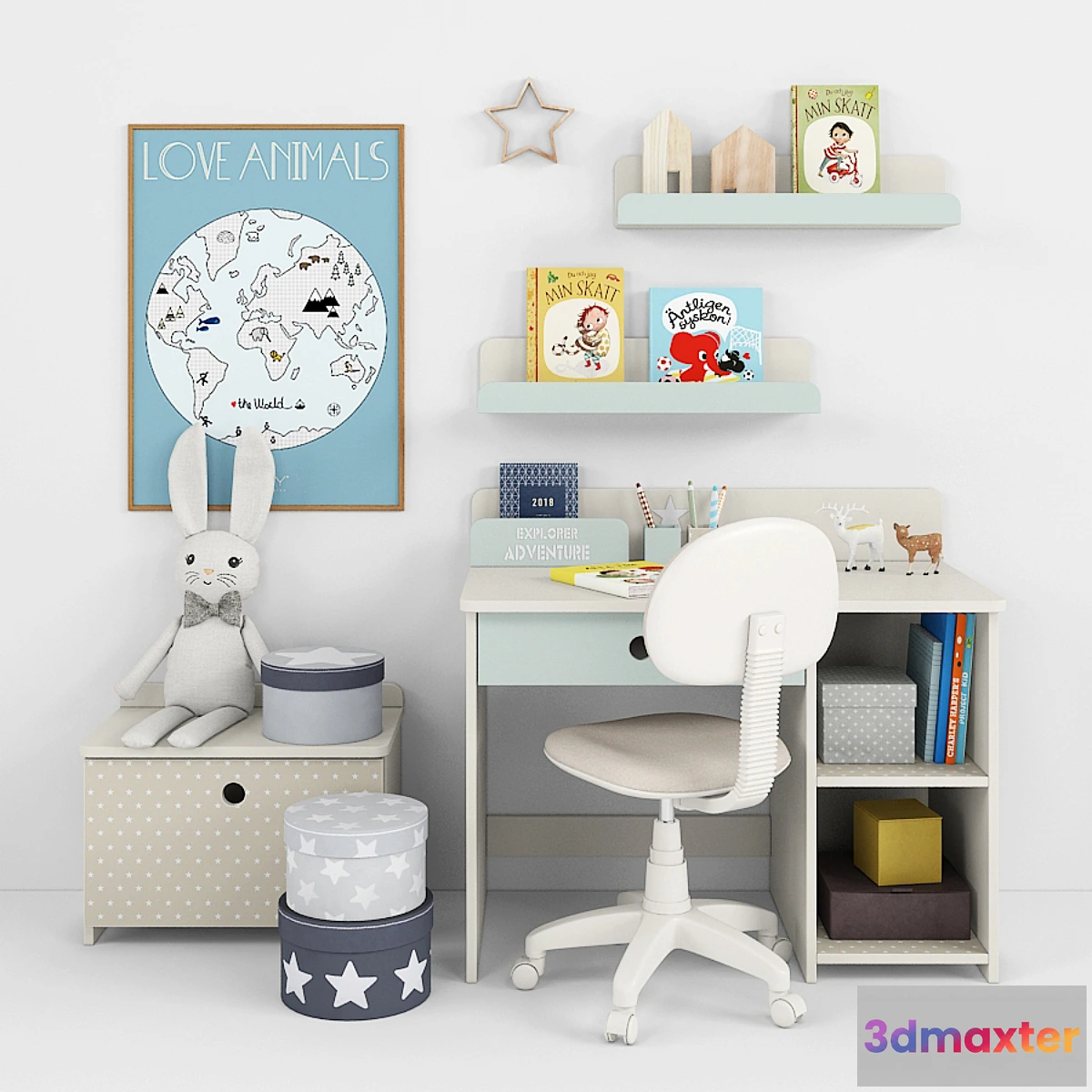 656311 - Writing-table and decor for a nursery 12