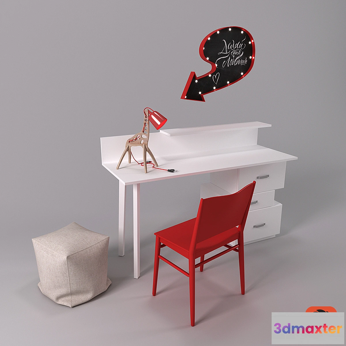 656359 - Writing desk and decor