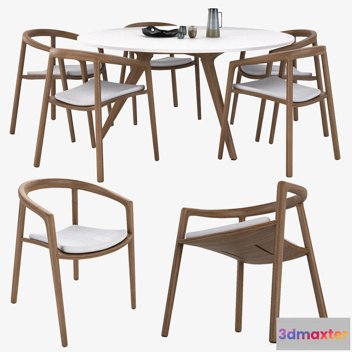 658733 - Manutti Solid chair & Torsa Table - No.2