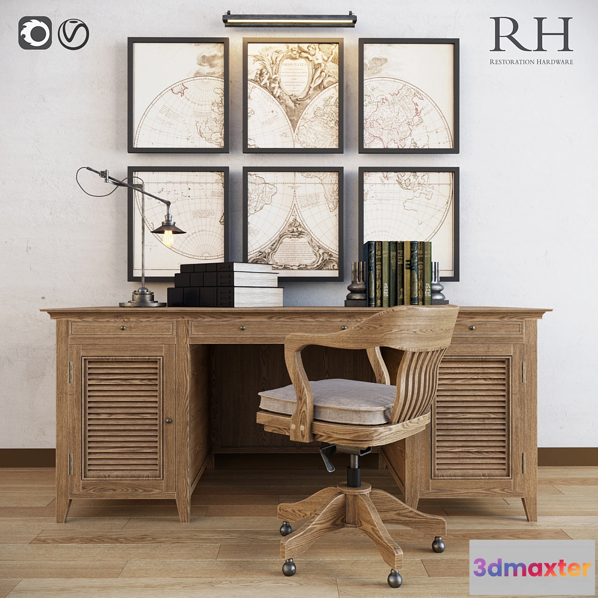 660861 - Restoration hardware cabinet decor set_vol2