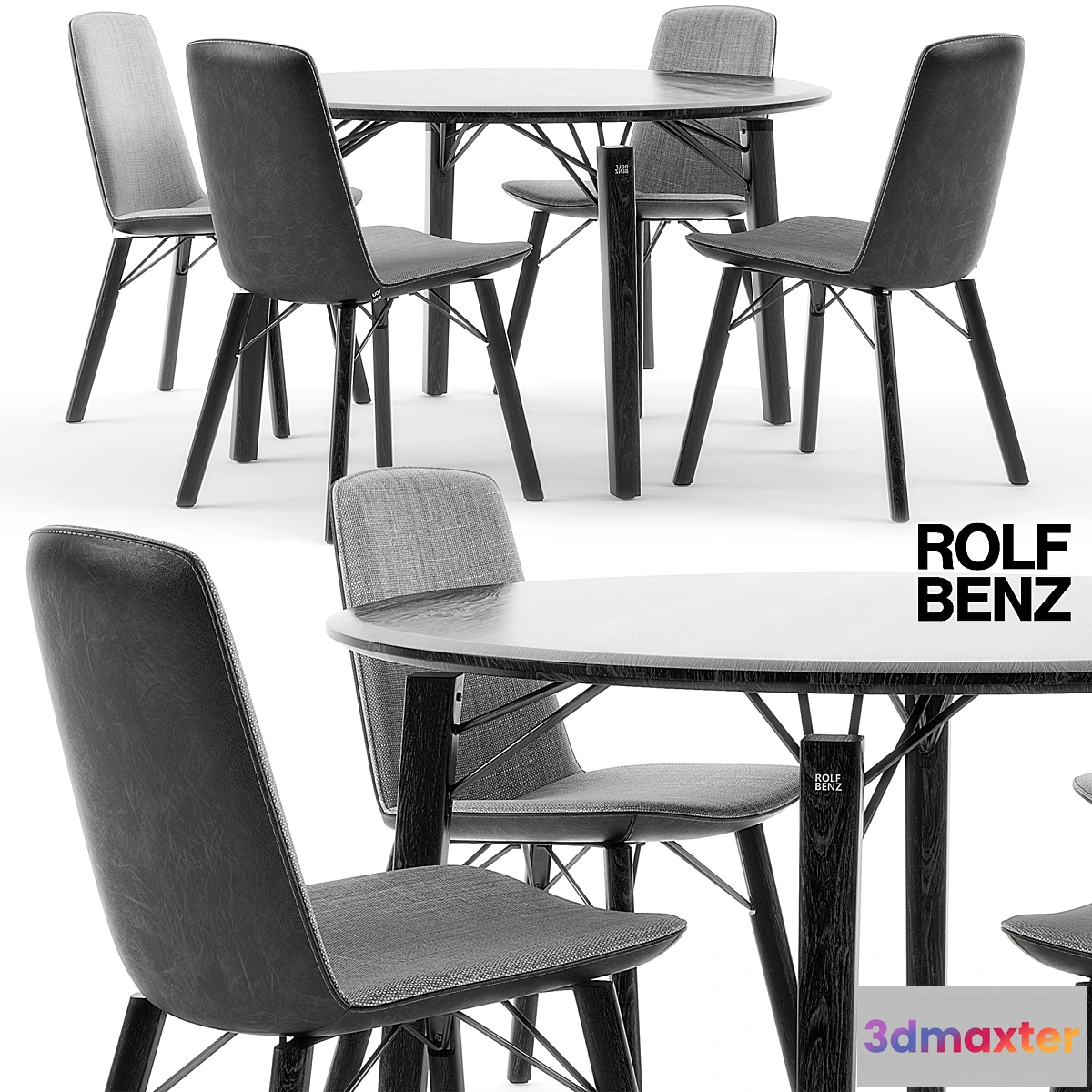 661453 - Rolf Benz 616 chair set 01 - No.2