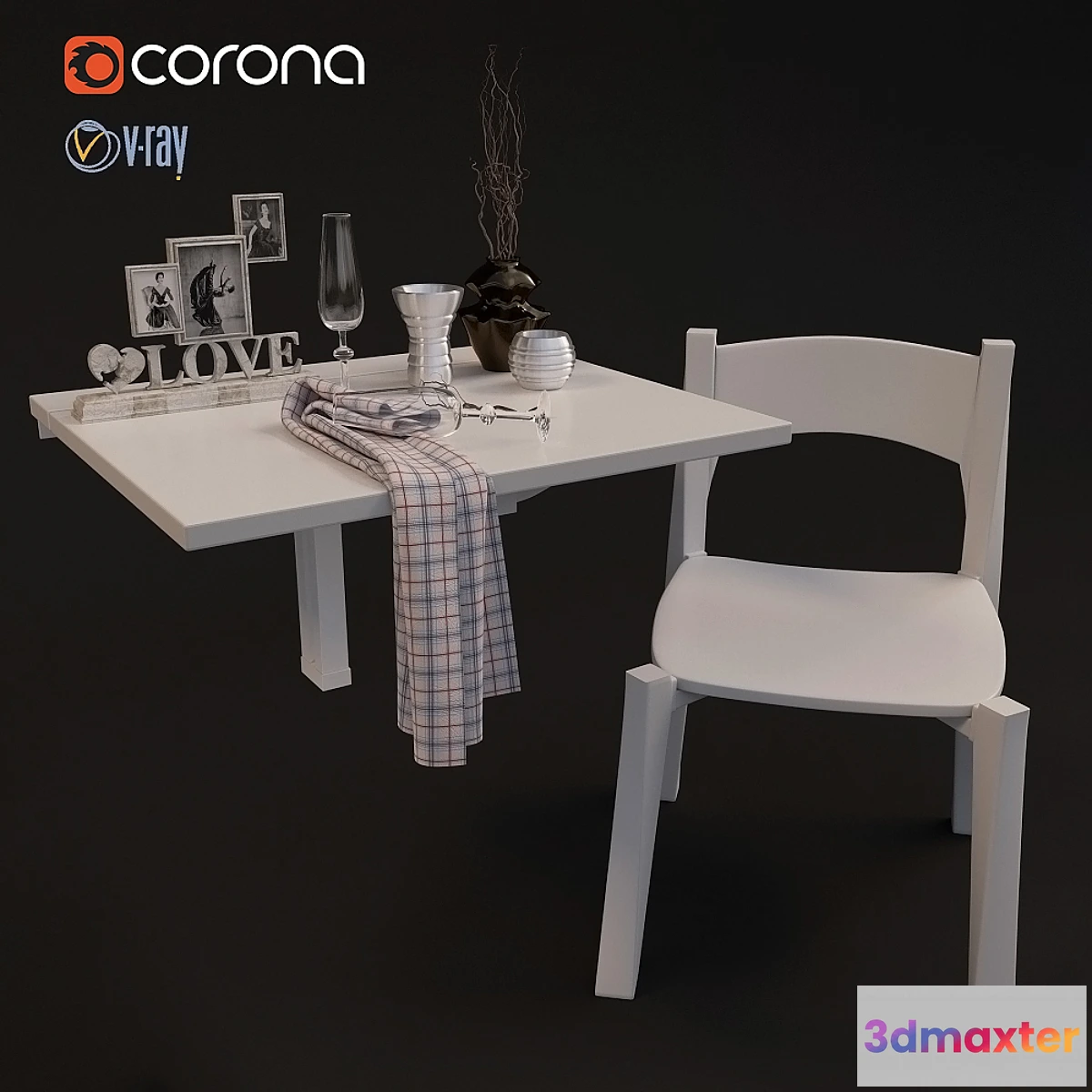 666639 - Table folding wall fastener