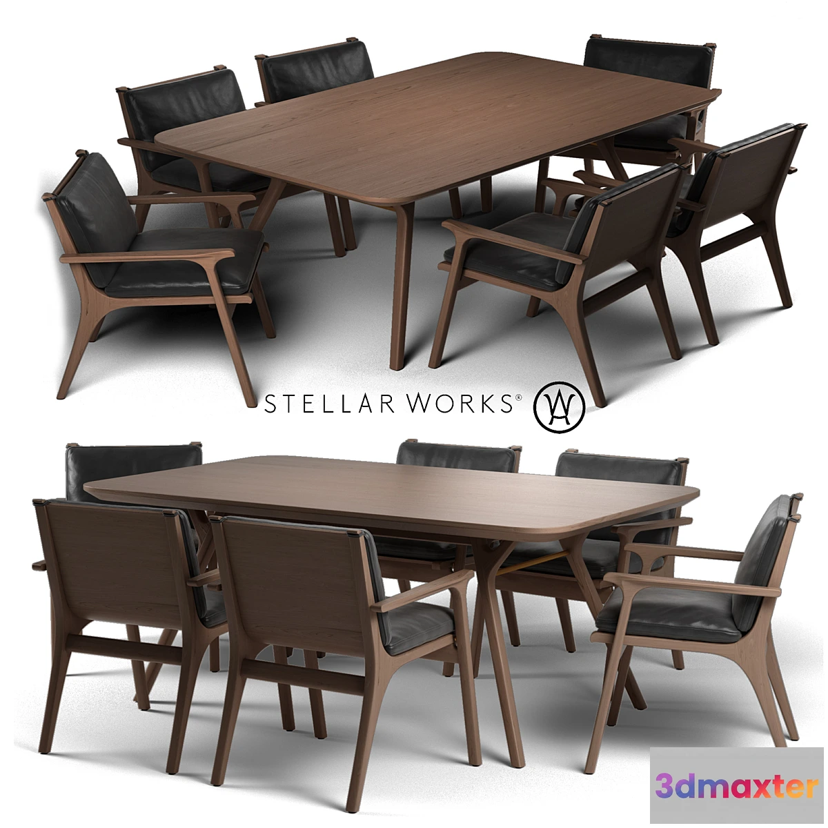 666689 - STELLAR WORKS RÉN DINING ARMCHAIR & RÉN DINING TABLE - No.2
