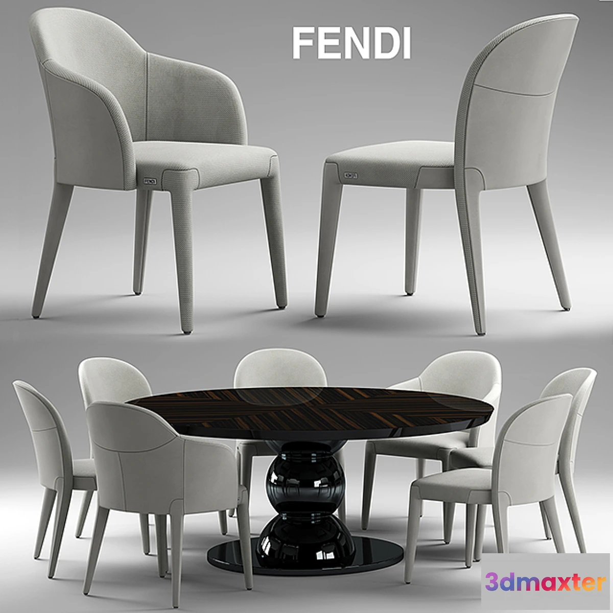 671291 - Table and chairs fendi Audrey Chair - No.2