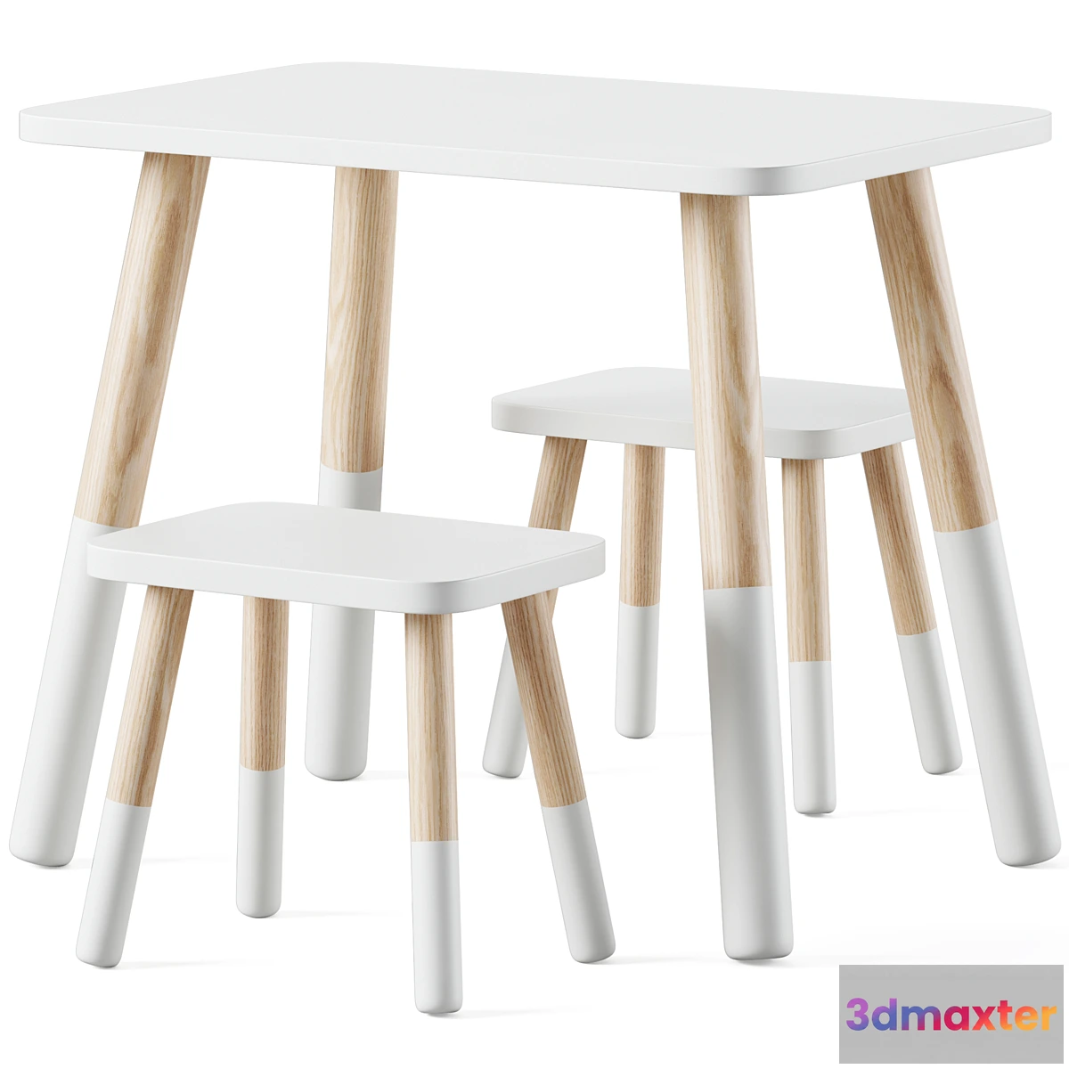 684748 - Wooden children’s table and chairs by Sklum